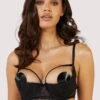 Playful Promises Fallon Quarter Cup Bra -Mayfair Stockings FallonBlackQuarterCupLaceBalconetteBra Mayfair Stockings 31