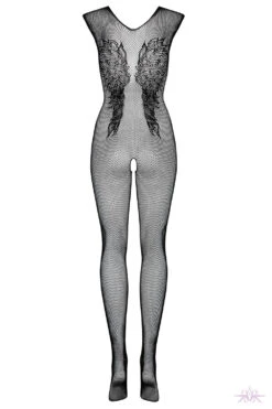 Obsessive Wing Motif Fishnet Bodystocking 13 Obsessive Wing Motif Fishnet Bodystocking -Mayfair Stockings Mayfair Stockings Obsessive bodystocking N112 back packshot