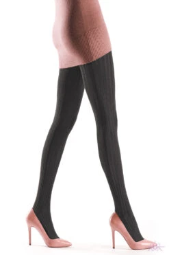 Oroblu Natural Fibres Renee Tights 7 Oroblu Natural Fibres Renee Tights -Mayfair Stockings Mayfair Stockings RENEE GREY Tights VOBFC30T0 H