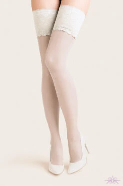 Gabriella Exclusive 15 Deep Lace Hold Ups 8 Gabriella Exclusive 15 Deep Lace Hold Ups -Mayfair Stockings Mayfair Stockings gabriella Calze 15 hold ups white