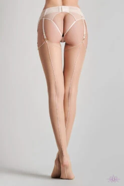 Maison Close Rose Seamed Stockings