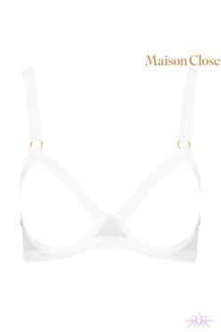 Maison Close Pure Tentation White Naked Breast Bra -Mayfair Stockings Mayfair Stockings608510 ghost Edit 4
