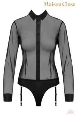 Maison Close Madame Reve Shirt Bodysuit 25 Maison Close Madame Reve Shirt Bodysuit -Mayfair Stockings Mayfair Stockings608851 ghost 1 9