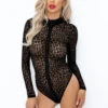 Noir Handmade Boudoir Stories Sheer Bodysuit -Mayfair Stockings Mayfair StockingsF287 BOX 50