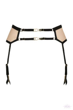 Atelier Amour Insoutenable Legerete Nude/Black Suspender Belt -Mayfair Stockings Mayfair StockingsIL62 KBACK 7