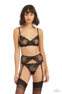 Bluebella Marseille Black Bikini Brief -Mayfair Stockings Mayfair StockingsMarseilleBra BriefandSuspender A 57