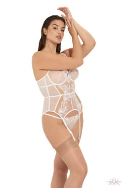 BLUEBELLA Bluebela Marseille White Basque 19 BLUEBELLA Bluebela Marseille White Basque -Mayfair Stockings Mayfair StockingsMarseilleWiredBasqueandThong White 4 33