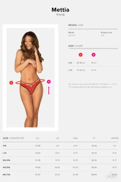 Obsessive Mettia Red Thong -Mayfair Stockings Mayfair StockingsMettia thong 10