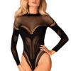 Obsessive Long Sleeved Open Bodysuit -Mayfair Stockings Mayfair StockingsObsessive B135 teddy aaa 4