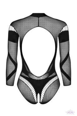 Obsessive Long Sleeved Open Bodysuit 13 Obsessive Long Sleeved Open Bodysuit -Mayfair Stockings Mayfair StockingsObsessive B135 teddy pwb 1