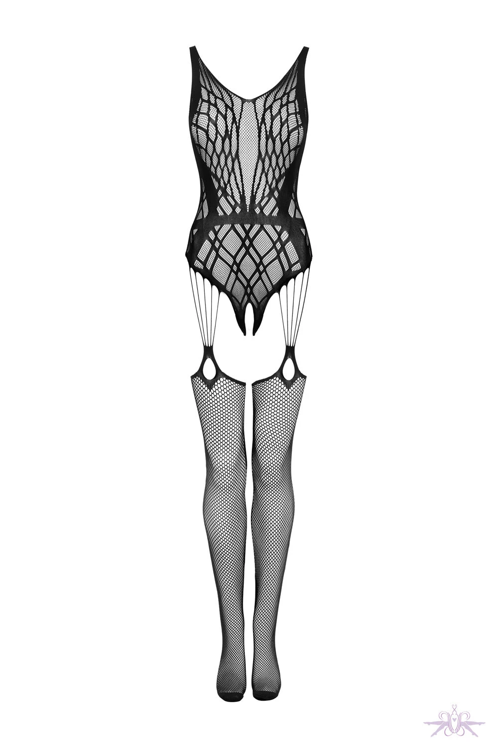 Obsessive Geometric Design Fishnet Bodystocking 7 Obsessive Geometric Design Fishnet Bodystocking - Image 5