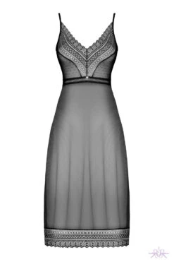 Obsessive Black Estiqua Long Chemise 14 Obsessive Black Estiqua Long Chemise -Mayfair Stockings Mayfair StockingsObsessive estiqua chemise pwf 1