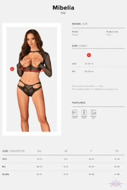 Obsessive Mibelia Black Top -Mayfair Stockings Mayfair StockingsObsessive mibelia top 25