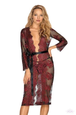 Obsessive Redessia Lace Peignoir -Mayfair Stockings Mayfair StockingsObsessive redessia peignoir 2 2 19