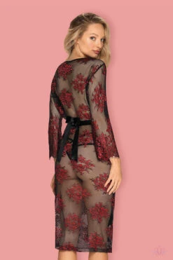 Obsessive Redessia Lace Peignoir -Mayfair Stockings Mayfair StockingsObsessive redessia peignoir back 3