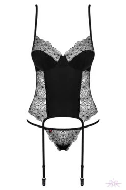 Obsessive Sharlotte Corset And Thong -Mayfair Stockings Mayfair StockingsObsessive sharlotte corset packshot 2
