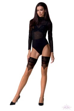 Passion Beige/Gold Seamed Hold Ups 8 Passion Beige/Gold Seamed Hold Ups -Mayfair Stockings Mayfair StockingsST113beige gold kopia 9