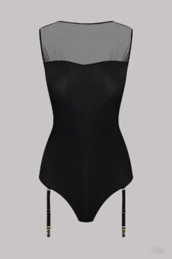 Maison Close Madame Reve Bodysuit With Suspenders -Mayfair Stockings Mayfair StockingsThong Bodysuit Madame Reve Black 608847 2 960x1440 crop center 2x 114