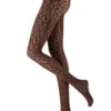 Oroblu Bicolor Leopard Tights -Mayfair Stockings Mayfair StockingsVOBC66410 BLACK BROWN BICOLORLEOPARDTIGHTS FEN H Edit 5