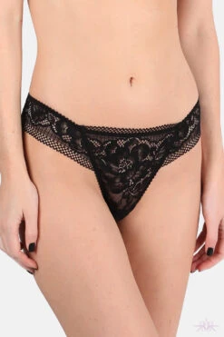 Jolidon Rock DJ Black Lace Thong 17 Jolidon Rock DJ Black Lace Thong -Mayfair Stockings Mayfair Stockingsd2237 d2237.neg 4 49