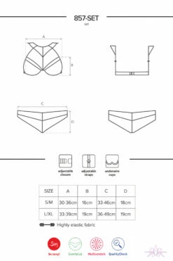 Obsessive Pearl Halter Neck Lace 2 Piece Set -Mayfair Stockings Mayfair Stockingseng 857 set 19