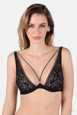 Jolidon Rock DJ Black Lace Underwired Bra 10 Jolidon Rock DJ Black Lace Underwired Bra -Mayfair Stockings Mayfair Stockingss2239 s2239.neg 3 5