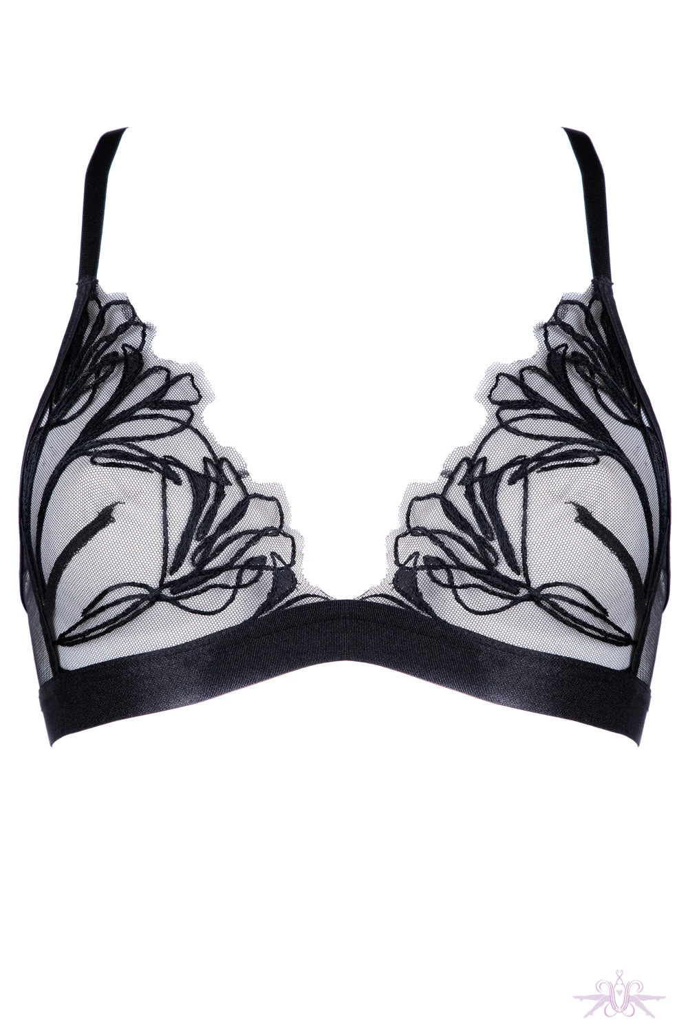 Jolidon Supreme Lace Triangle Black Bra 9 Jolidon Supreme Lace Triangle Black Bra - Image 7