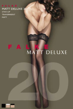 Falke Matt Deluxe 20 Hold Ups -Mayfair Stockings falke matt deluxe 20 denier stay ups p422 2643 zoom Edit