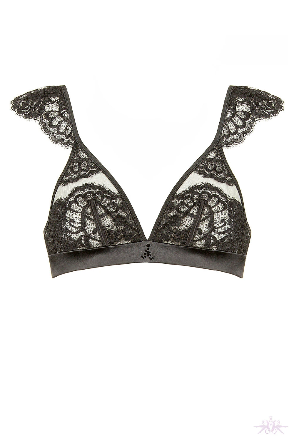 Prelude Marlene Black Triangle Bra 6 Prelude Marlene Black Triangle Bra - Image 4